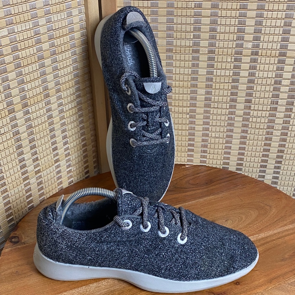 Allbirds Wool Runner Woman’s 10  Natural Gray Lace Up Running Shoes